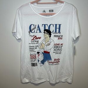 NWT disney the little mermaid prince eric tshirt size large